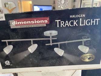 BRAND NEW BRUSHED STAINLESS STEEL TRACK LIGHTS