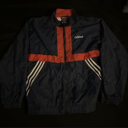 Adidas Windbreaker Jacket Size Large 