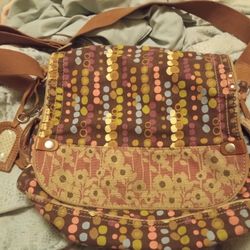 Vintage Fossil Crossbody Bag 