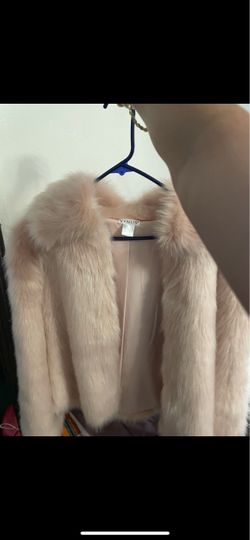 Pink Faux Fur Coat