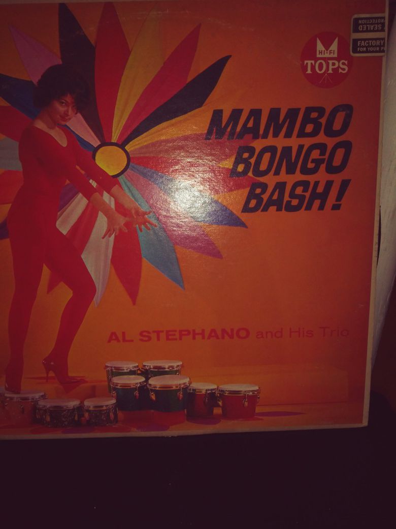 Al Stephano Trio Mambo Bongo Bash Latin Jazz LP 1960. VG++