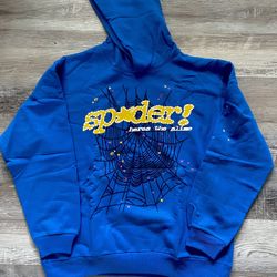 Sp5der 'TC Blue' Hoodie size L