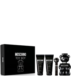 MOSCHINO - TOY BOY ( 3.4 EDP, 3.4 SG, 3.4 AS BALM, 0.34 EDP ) 4PC SET ( M ) 3.4 OZ