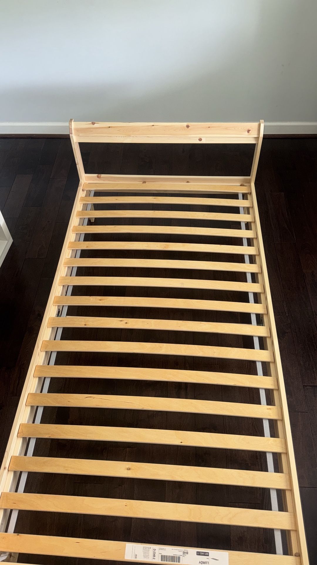 IKEA Twin Bed Frame + Like New Mattress