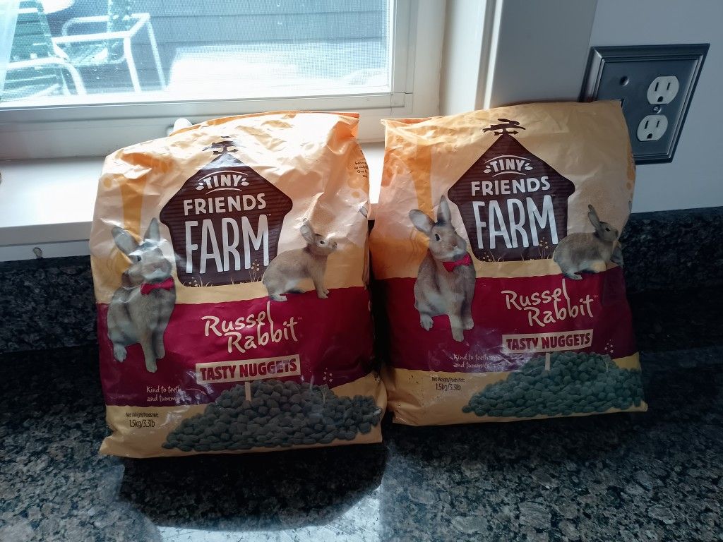Three Bags Of Rabbit Food