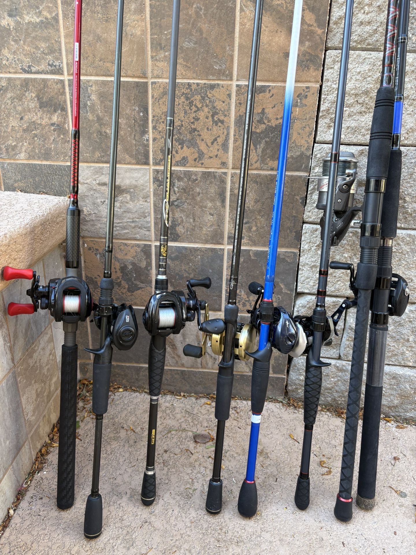 4 Professionals Fishing Baitcaster Reel / Rods