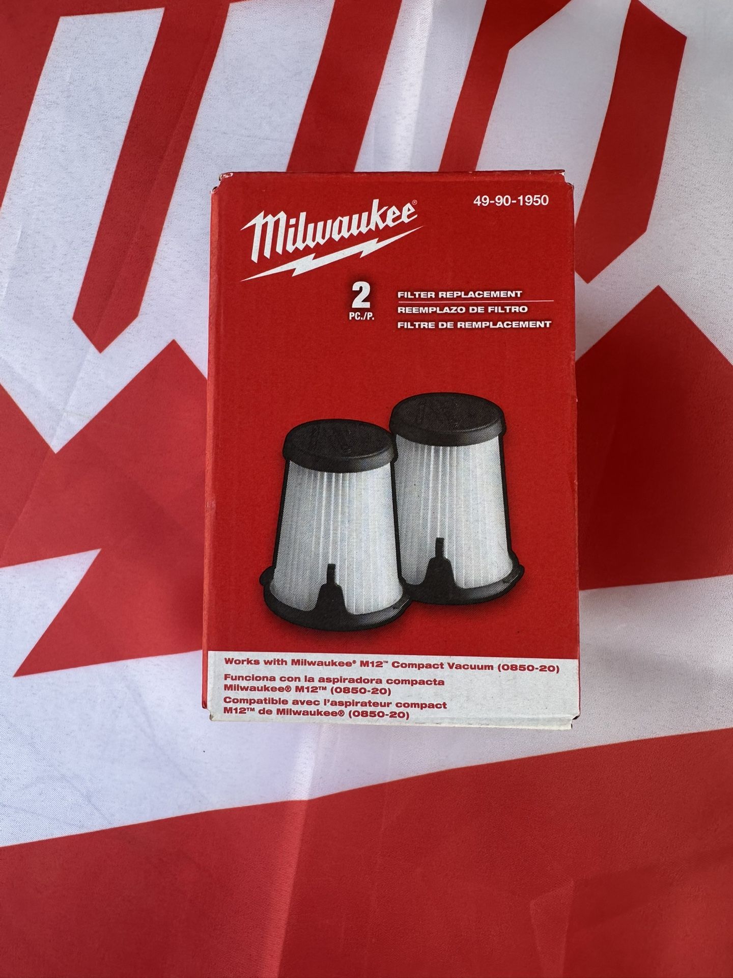 Milwaukee 3 in. Replacement Filters (2-Pack)