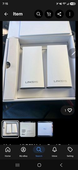 2 Linksys White Dual Mesh Wi‑Fi Router/Pods
