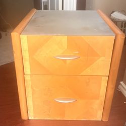 Mid-Century Modern Style 2-Drawer Nightstand / Small Dresser