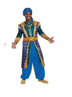 New Men's Adult Xl Genie Costume