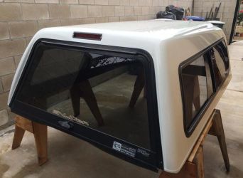 Truck camper shell for S10 smaller tucks