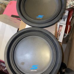 2- Alpine 12 inch " ,Car Subwoofers 