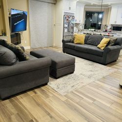 Ashley Furniture Set - 3 Piece, 1 Piece With leg rest 