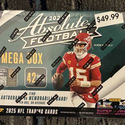 2025 Absolute Football Mega Box Panini NFL Trading Cards