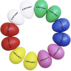 Plastic Egg Shakers Set 12pcs 