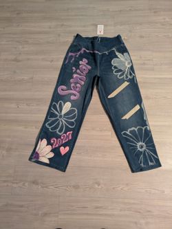 Senior jeans, in progress will personalize with 1/2 down payment