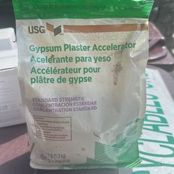 Gypsum plaster accelerator