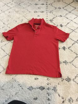 Red polo school uniform boys size 8 Medium