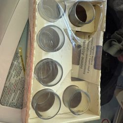 6 Votive Glass Cups