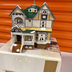 Yuletide Christmas Village Gingerbread House Snow Hamlet
