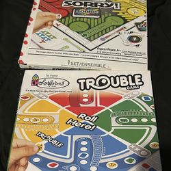 Sorry And Trouble Vintage Bored Game