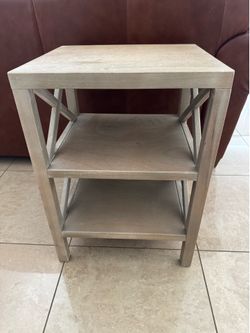 Side table with shelves