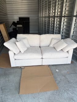 Brand new cream colored sofa linen
