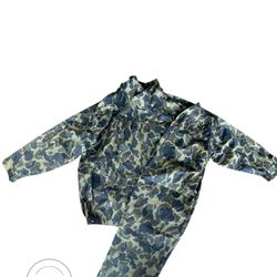 Army Print Rain Suit 
