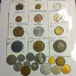 LOT OF (25) BEAUTIFUL WORLD COINS TO COLLECT