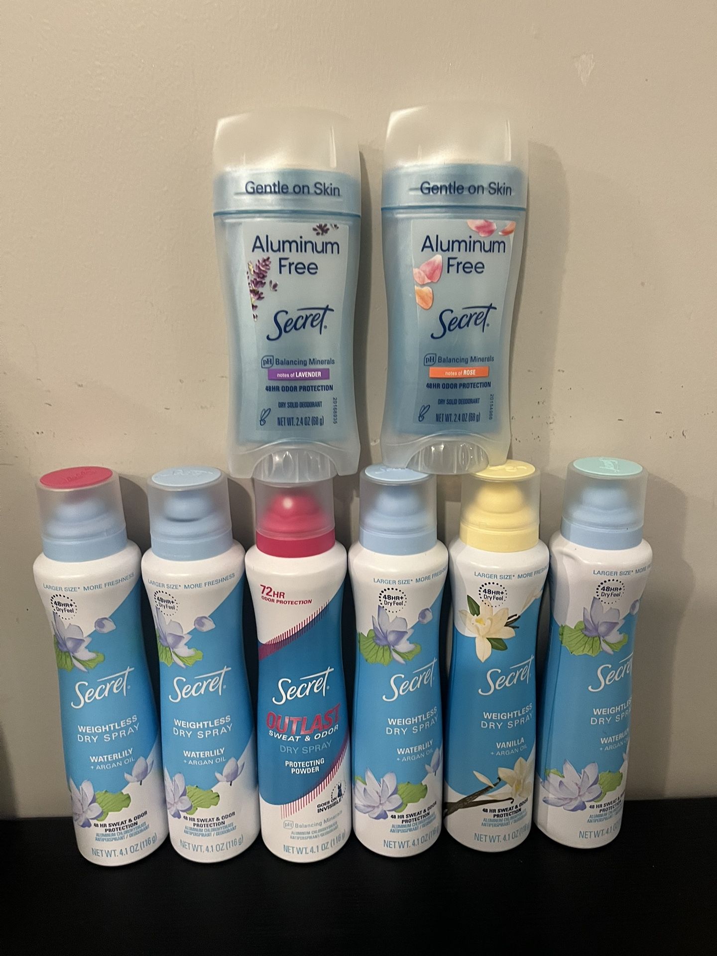 Secret Body Deodorant Spray Bundle $50