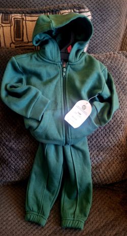 Baby Tracksuit Set 18M Green Hoodie and Joggers