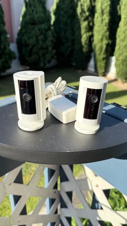 2 Ring Indoor Security Cameras W\Alexa