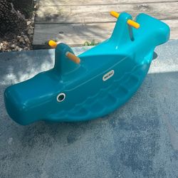 Whale Teeter Totter - Blue