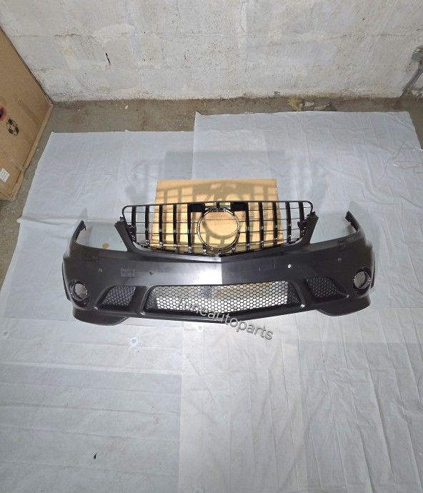 Mercedes Benz c300 W204 Front Bumper complete AMG C63 Style GT grille 2008-2011 C350 c300