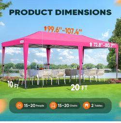 10x20 pop up canopies