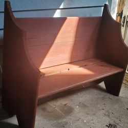 Antique Handmade Church pew