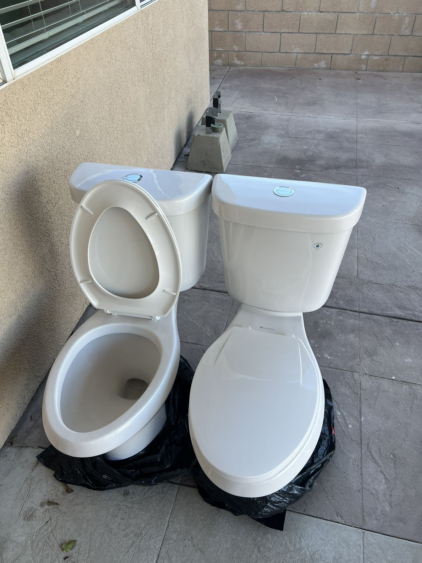Glacier Bay Power Flush Elongated Toilet X2