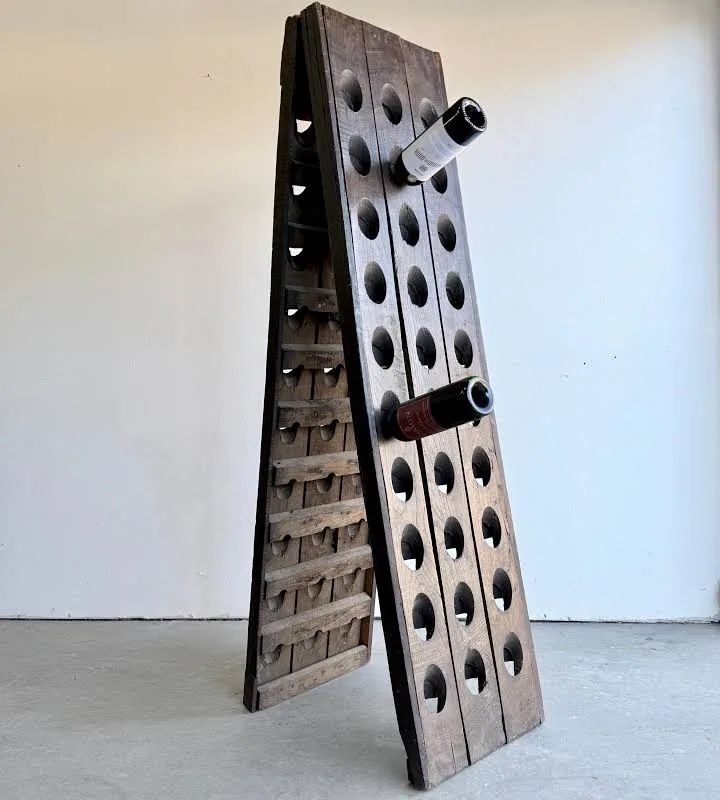 Riddling Rack f. 60 Bottle A-Frame Oak Wine Riddling