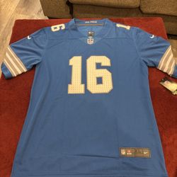 NFL DETRIOT LIONS JARED GOFF #16 Blue XL Jersey