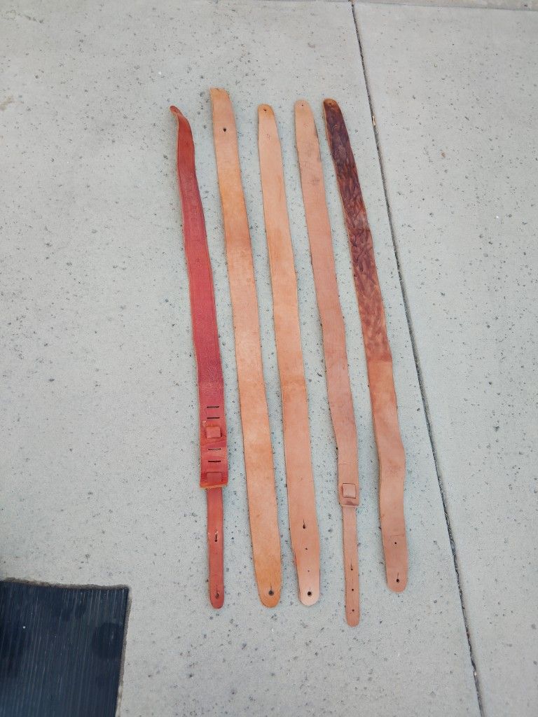 Genuine Leather Guitar Straps Custom Made