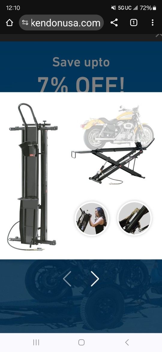 Kendon Stand-up Folding Motorcycle Lift