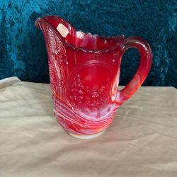IMPERIAL GLASS SLAG GLASS PITCHER