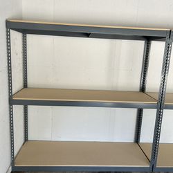 Garage Shelving 72 in W x 24 in D Boltless Shed Storage Shelves Heavy Duty Stronger than Homedepot Lowes Delivery Available