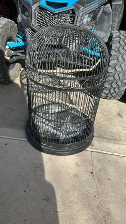 Vintage Iron Large Bird Cage
