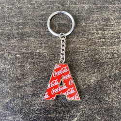 Letter A Coca Cola key chain