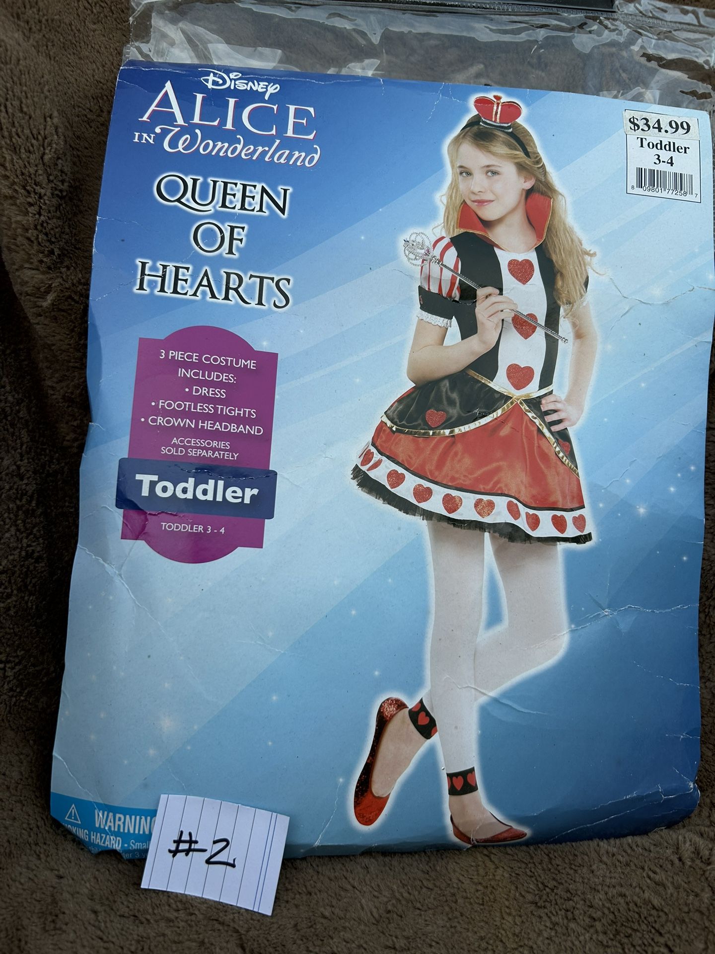 Queen Of Hearts /Halloween/ Toddler  3T-4T