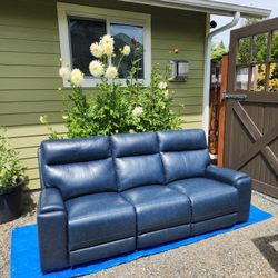 Quality Leather Double Recliner Couch