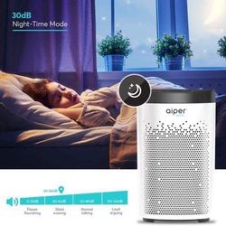 AiAir Purifier for Home with True HEPA Filter, Home Air Purifier for Smokers, Allergens, Pets, Pollen, Dust, Odors, Ideal for Large Room Up to 500sq/f