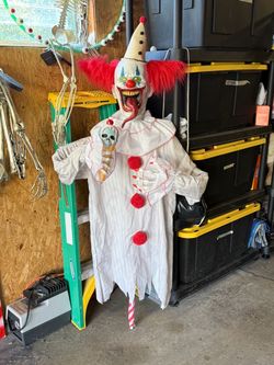 Party City Ice Scream Clown Halloween Animatronic – Retired/Collectible – Works Great