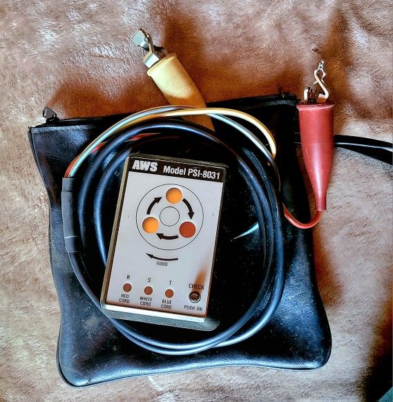 SPERRY MODEL PSI-8031 SEQUENCE PHASE INDICATOR, AWS TEST METER